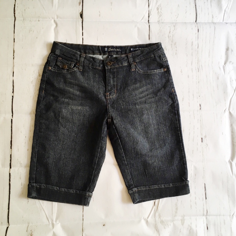 Salt Works New York City Blue Jean Bermuda Shorts